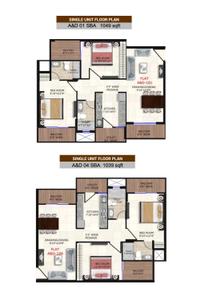 Floor Plan Image of 642 Sq.ft 2 BHK Apartment / Flat for sale in Pragati Pearl, Bhatagaon Raipur for Rs. 3623580