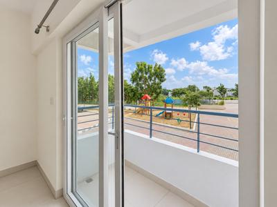 Balcony Image of 1621 Sq.ft 3 BHK Apartment / Flat for rent in Alpine Viva, K R Puram Bengaluru for Rs. 50000