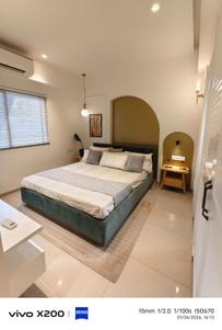 Bedroom Image of 955 Sq.ft 1 BHK Apartment / Flat for rent in Aryanparv Aarambh, Ujala Circle Ahmedabad for Rs. 26000