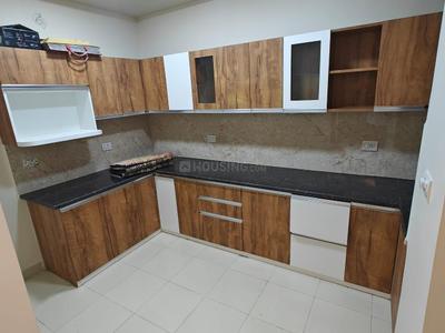 Kitchen Image of 1700 Sq.ft 3 BHK Apartment / Flat for rent in UPAVP Vrindavan Yojna, Roberts Lines Lucknow for Rs. 35000
