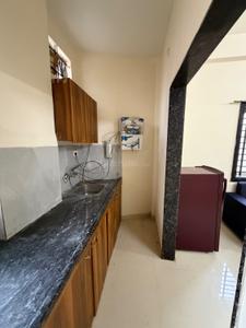 Kitchen Image of 500 Sq.ft 1 BHK Apartment / Flat for rent in Mahalakshmi Nagar Indore for Rs. 16000