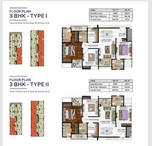 Image of 934 Sq.ft 2.5 BHK Apartment / Flat for sale in Shere Shalimar Mannat Extension 3, Mohammadpur Chauki, Lucknow for Rs. 8500000