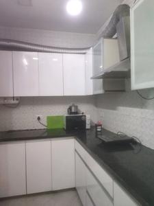 Kitchen Image of 700 Sq.ft 1 BHK Apartment / Flat for rent in Lajpat Nagar New Delhi for Rs. 45000