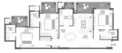 Image of 1790 Sq.ft 3 BHK Apartment / Flat for sale in Godrej Icon, Sector 88A, Gurgaon for Rs. 21400000