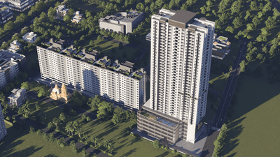 Image of 1557 Sq.ft 3 BHK Apartment / Flat for sale in Parkland 1 D Building, Ghorpadi, Pune for Rs. 11500000