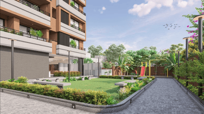 Image of 1350 Sq.ft 2 BHK Apartment / Flat for sale in Harnav Lavish, Zundal, Ahmedabad for Rs. 4950000