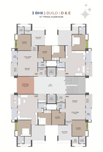 Image of 1625 Sq.ft 3 BHK Apartment / Flat for sale in Prince Elegance, Sima Nagar, Surat for Rs. 5850000