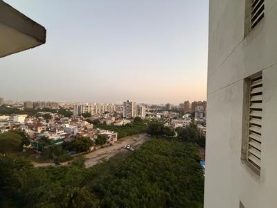 Balcony Image of 600 Sq.ft 1 BHK Apartment / Flat for rent in Godrej Vanaangan, Jagatpur Ahmedabad for Rs. 16000