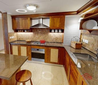 Kitchen Image of 3188 Sq.ft 4 BHK Apartment / Flat for sale in Total Environment In That Quiet Earth Bangalore by Total Environment Building Systems, Horamavu Bengaluru for Rs. 51100000