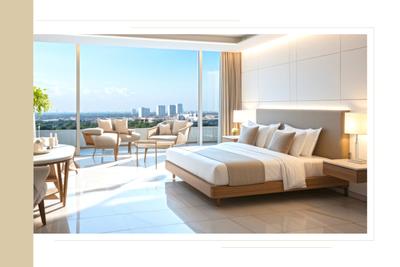 Bedroom Image of 5100 Sq.ft 4 BHK Apartment / Flat for sale in Aristo The Opus And Aatmantan, Gota Ahmedabad for Rs. 33150000