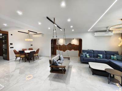 Hall Image of 3295 Sq.ft 4 BHK Apartment / Flat for rent in Sheladia Prayag Residency, Bodakdev Ahmedabad for Rs. 150000