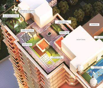Image of 897 Sq.ft 3 BHK Apartment / Flat for sale in Sai Park, Kalyan West, Kalyan for Rs. 9578000