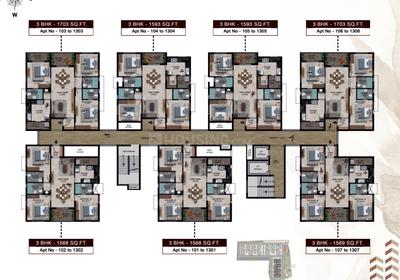 Image of 1545 Sq.ft 3 BHK Apartment / Flat for sale in Kolathur, Chennai for Rs. 12700000