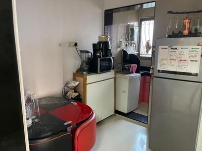 Kitchen Image of 650 Sq.ft 1 BHK Apartment / Flat for rent in Pegasus Tower, Andheri West Mumbai for Rs. 65000