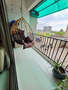 Balcony Image of 1280 Sq.ft 3 BHK Apartment / Flat for rent in Sama Savli Vadodara for Rs. 27000