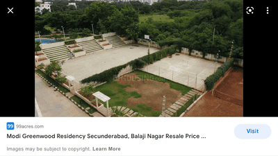 Image of 1230 Sq.ft 2 BHK Apartment / Flat for sale in Modi Greenwood Residency, Kowkoor, Secunderabad for Rs. 5900000