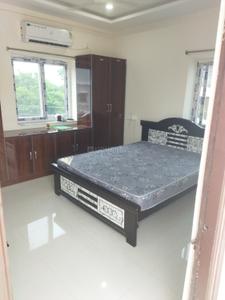 Bedroom Image of 600 Sq.ft 1 BHK Builder Floor for rent in Financial District Hyderabad for Rs. 24000