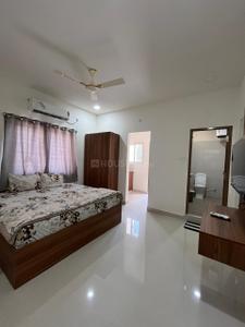 Bedroom Image of 830 Sq.ft 1 BHK Apartment / Flat for rent in Gachibowli Hyderabad for Rs. 30000