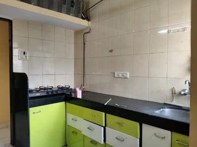 Kitchen Image of 600 Sq.ft 1 BHK Apartment / Flat for rent in Thane West Thane for Rs. 20000