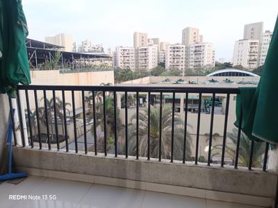 Balcony Image of 610 Sq.ft 1 BHK Apartment / Flat for rent in Magarpatta Zinnia, Magarpatta City Pune for Rs. 24000