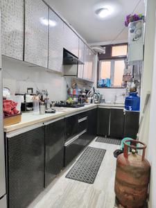 Kitchen Image of 1000 Sq.ft 3 BHK Apartment / Flat for sale in Sun View Apartment, Chhattarpur New Delhi for Rs. 6700000