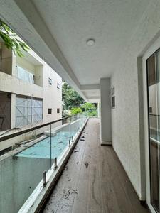 Balcony Image of 2700 Sq.ft 3 BHK Apartment / Flat for rent in Sanjeev Donata Vista, Cooke Town Bengaluru for Rs. 160000