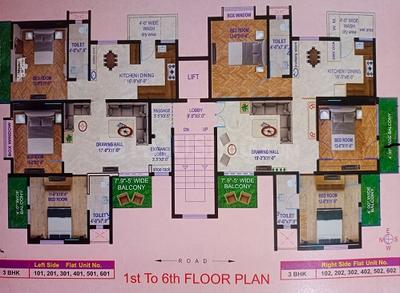 Image of 1550 Sq.ft 3 BHK Apartment / Flat for sale in Besa, Nagpur for Rs. 7500000