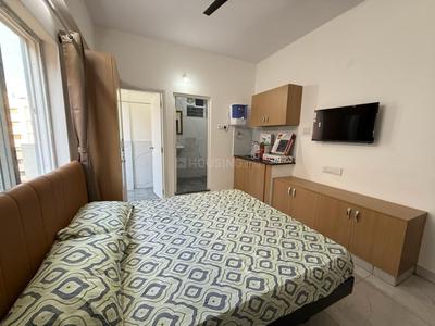 Bedroom Image of 450 Sq.ft 1 RK Apartment / Flat for rent in Marathahalli Bengaluru for Rs. 16000
