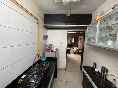 Kitchen Image of 742 Sq.ft 1 BHK Apartment / Flat for rent in K Shree Omkar Residency, Adajan Gam Surat for Rs. 19000