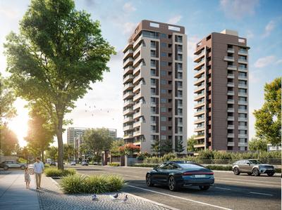 Image of 2531 Sq.ft 3 BHK Apartment / Flat for sale in Vesu, Surat for Rs. 14403921