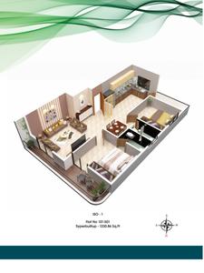 Image of 1500 Sq.ft 2 BHK Apartment / Flat for sale in Narendra Nagar Extension, Nagpur for Rs. 6000000