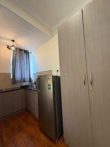 Kitchen Image of 600 Sq.ft 1 RK Apartment / Flat for rent in Thanisandra Bengaluru for Rs. 20000