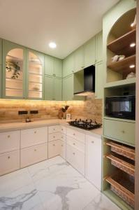 Kitchen Image of 1400 Sq.ft 3 BHK Apartment / Flat for sale in United Prabhu Plaza, Malad West Mumbai for Rs. 31000000