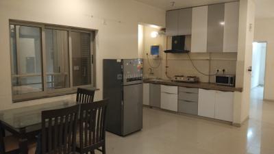 Kitchen Image of 2135 Sq.ft 3 BHK Apartment / Flat for rent in Adani The Meadows, Shantigram Ahmedabad for Rs. 47000