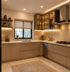 Kitchen Image of 2500 Sq.ft 5 BHK Villa for sale in Gokulpura Jaipur for Rs. 14950000