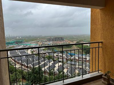 Balcony Image of 1500 Sq.ft 3 BHK Apartment / Flat for rent in Wellington at Pride World City, Charholi Budruk Pune for Rs. 33000