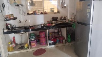 Kitchen Image of 600 Sq.ft 3 BHK Apartment / Flat for sale in Dindoli Surat for Rs. 335000