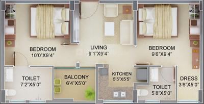 Image of 665 Sq.ft 2 BHK Apartment / Flat for sale in SDPL Aashray Dabha, Agargaon, Nagpur for Rs. 3000000