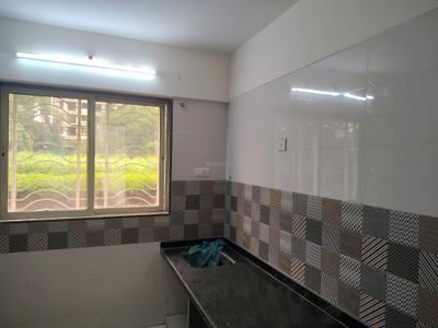 Kitchen Image of 600 Sq.ft 1 BHK Apartment / Flat for rent in Cosmos Empress Park, Kasarvadavali Thane for Rs. 18999