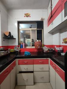 Kitchen Image of 600 Sq.ft 1 BHK Apartment / Flat for sale in Sahaj Mitra Apartment, Pakhadi Thane for Rs. 5000000