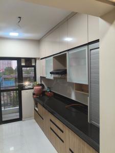 Kitchen Image of 1200 Sq.ft 3 BHK Apartment / Flat for rent in Runwal Gardens, Dombivli East Thane for Rs. 30000