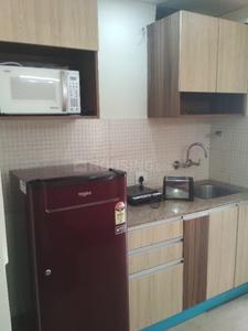 Kitchen Image of 455 Sq.ft 1 BHK Apartment / Flat for rent in Supertech Eco Suites, Sector 137 Noida for Rs. 19600