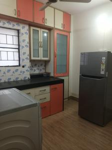 Kitchen Image of 650 Sq.ft 1 BHK Apartment / Flat for rent in Pride Mantri Aangan, Mundhwa Pune for Rs. 28000