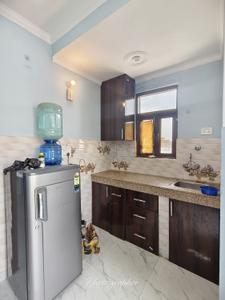 Kitchen Image of 500 Sq.ft 1 BHK Independent House for rent in Saket RWA, Saket New Delhi for Rs. 15007