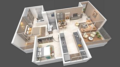 Image of 1795 Sq.ft 3 BHK Apartment / Flat for sale in Millennium Samriddhi, Punawale, Pune for Rs. 12200000