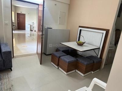 Bedroom Image of 1080 Sq.ft 2 BHK Apartment / Flat for rent in Adani The Meadows, Shantigram Ahmedabad for Rs. 35000
