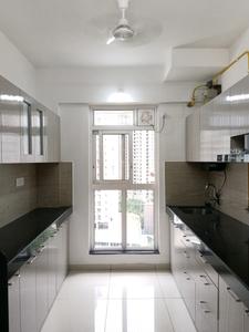 Kitchen Image of 1000 Sq.ft 3 BHK Apartment / Flat for rent in Godrej Emerald, Kasarvadavali Thane for Rs. 38000