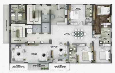 Image of 3300 Sq.ft 4 BHK Apartment / Flat for sale in Maidan, Kolkata for Rs. 150000000