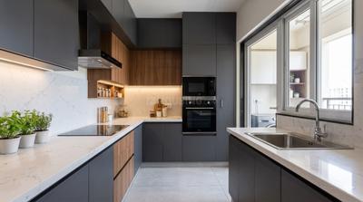 Kitchen Image of 1000 Sq.ft 2 BHK Apartment / Flat for sale in Kamdhenu Grandeur, Sanpada Navi Mumbai for Rs. 26000000