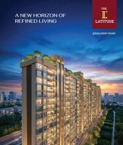 Image of 1400 Sq.ft 3 BHK Apartment / Flat for sale in Ahura The Latitude Phase 2, Kondhwa, Pune for Rs. 12600000